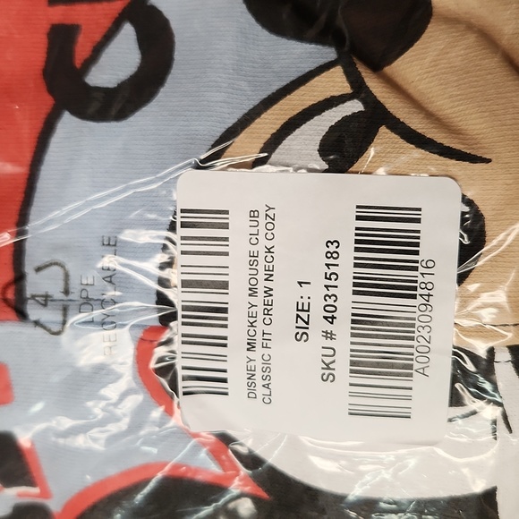 ❤️NWT VINTAGE TORRII MICKEY MOUSE CLUB MOUSEKETEER SWEATSHIRT DISNEY - PLUS SIZE - Picture 8 of 12